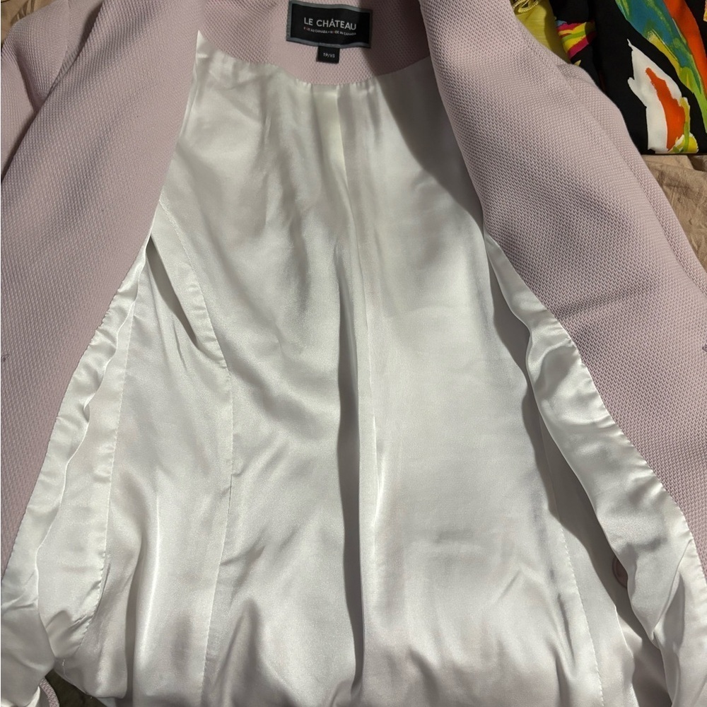 🛍Bundle sale🛍Le Chateau purple Blazer Tailored Suit Jacket xs - Picture 8 of 10